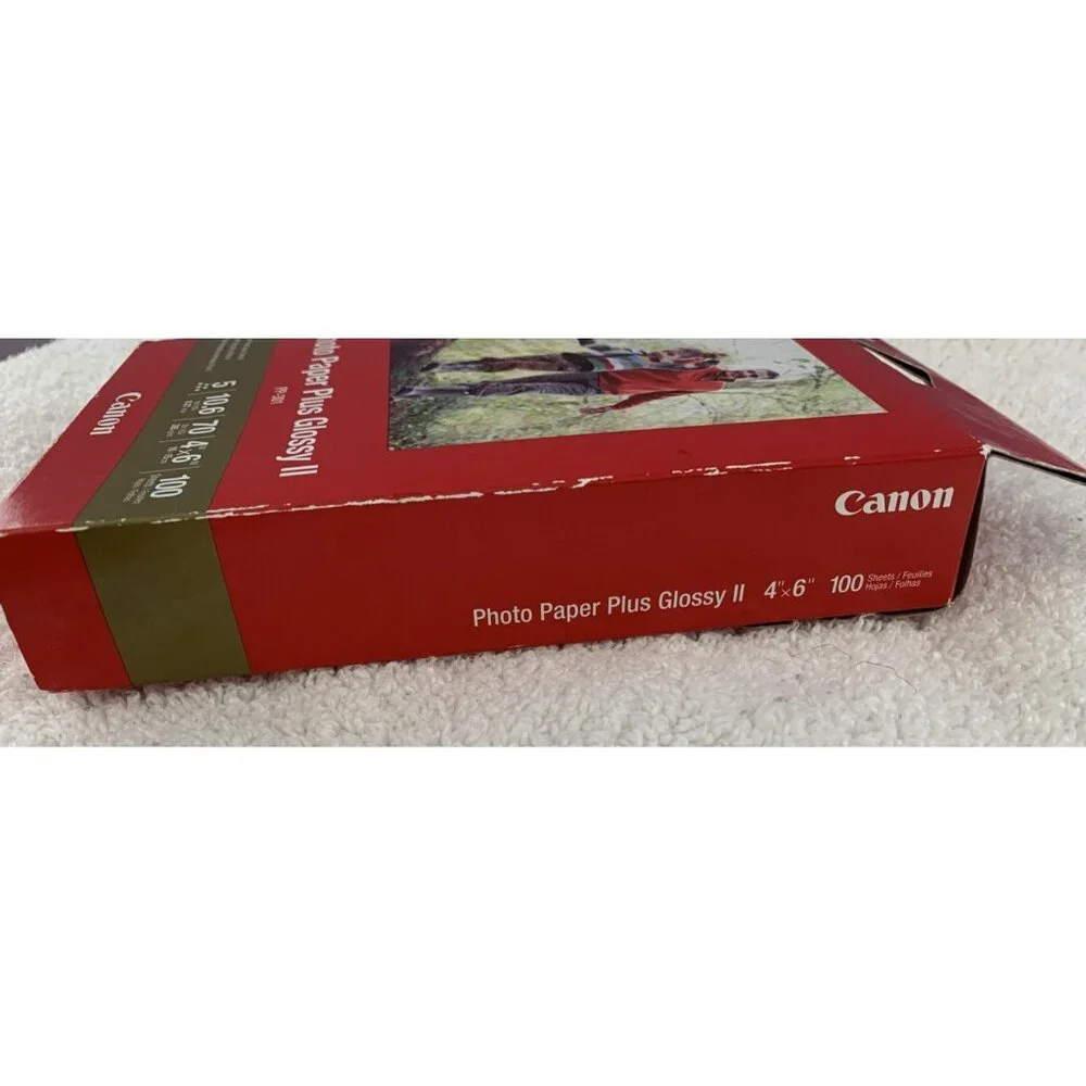 Genuine Canon Inkjet Photo Paper Plus Glossy II 4x6 PP-301, 100 Sheets Brand NEW